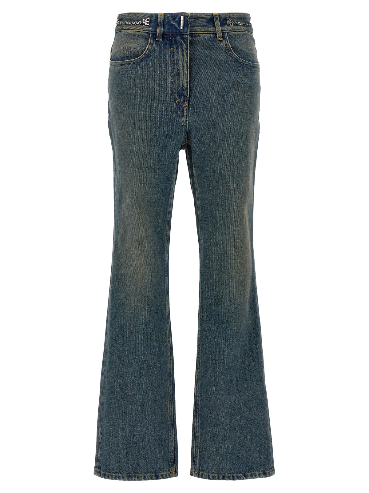 Givenchy Blaue Bootcut-Jeans aus Baumwolle
