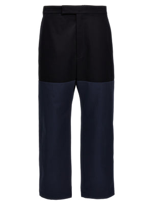 Thom Browne Blaue Baumwoll-Freizeithose
