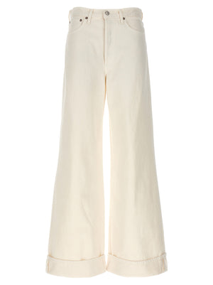 Agolde Weiße High-Waist-Jeans aus Baumwolle