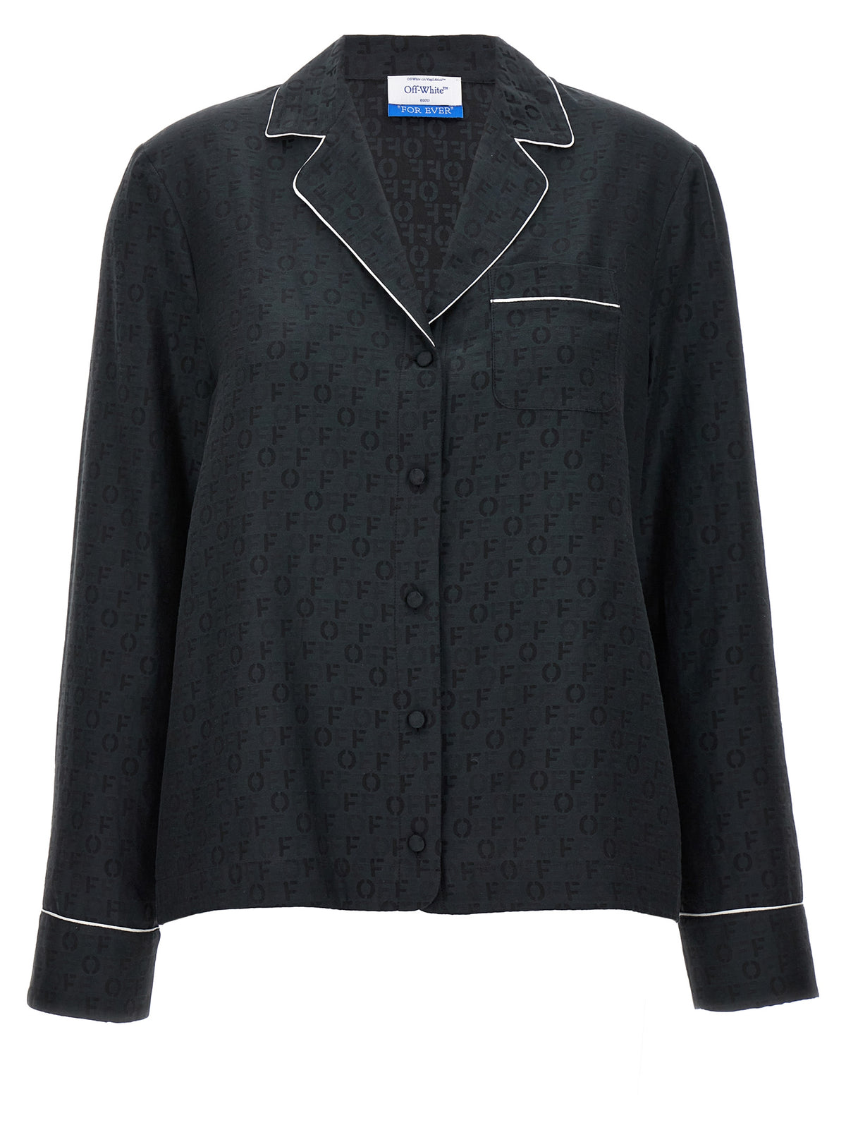 Off-White Schwarze Seidenbluse
