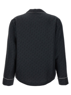 Off-White Schwarze Seidenbluse