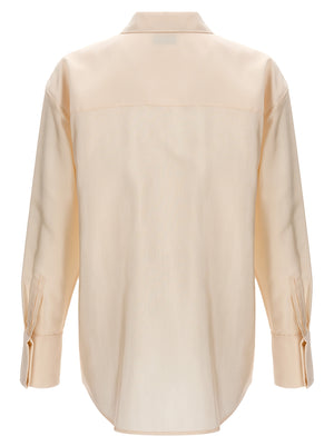 Saint Laurent Beige Acetate Blouse