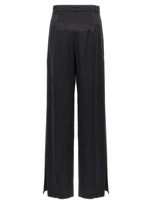Max Mara Schwarze Seiden-Freizeithose