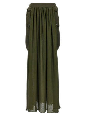 Max Mara Zweifarbiger Seiden-Minirock