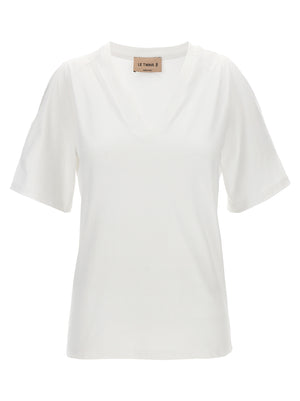 LE TWINS Weißes Baumwoll-T-Shirt