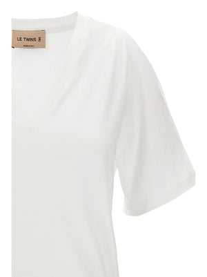LE TWINS Weißes Baumwoll-T-Shirt