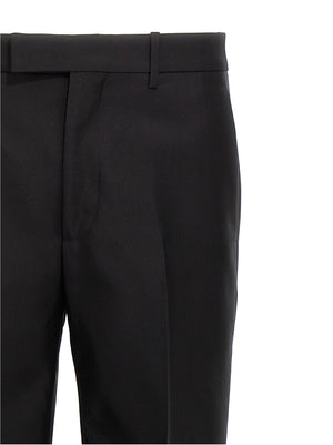 Burberry Schwarze Hose aus reiner Schurwolle