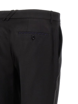 Burberry Schwarze Hose aus reiner Schurwolle