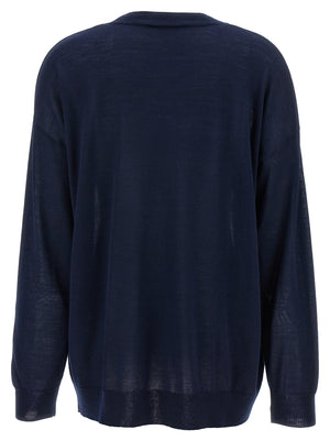 P.A.R.O.S.H. Blauer Wollcardigan