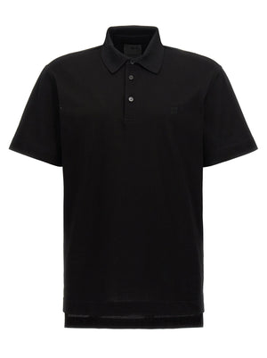Givenchy Schwarzes Baumwoll-Poloshirt