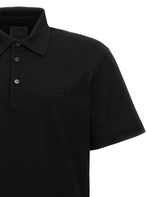 Givenchy Schwarzes Baumwoll-Poloshirt