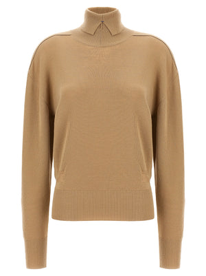 Burberry Beige Wollstrickjacke