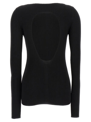 Rick Owens Schwarzer Wollcardigan