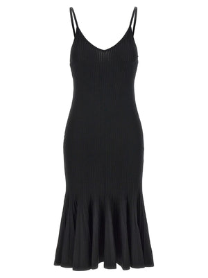 Khaite Schwarzes Midikleid aus Viskose