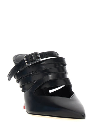 Alexander McQueen Schwarze Leder-Pumps mit hohem Absatz