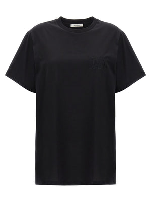 Max Mara Schwarzes Baumwoll-T-Shirt