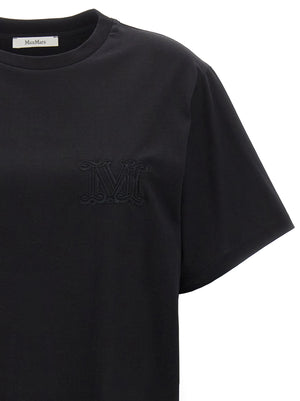 Max Mara Schwarzes Baumwoll-T-Shirt