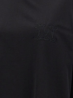 Max Mara Schwarzes Baumwoll-T-Shirt