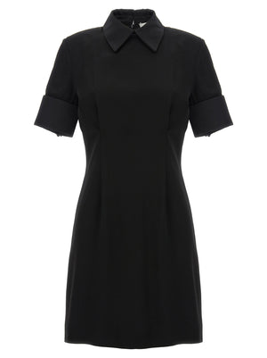Sportmax Schwarzes Viskose-Kurzkleid