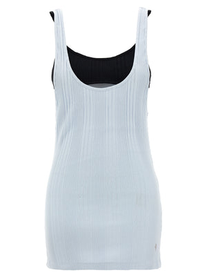 The Attico Blaue Baumwoll-Tanktops