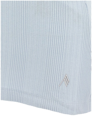 The Attico Blaue Baumwoll-Tanktops