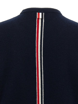 Thom Browne Blauer Cardigan aus Schurwolle