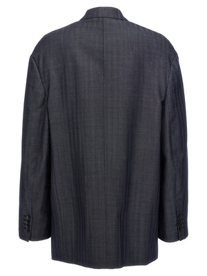 Etro Blauer Wollblazer