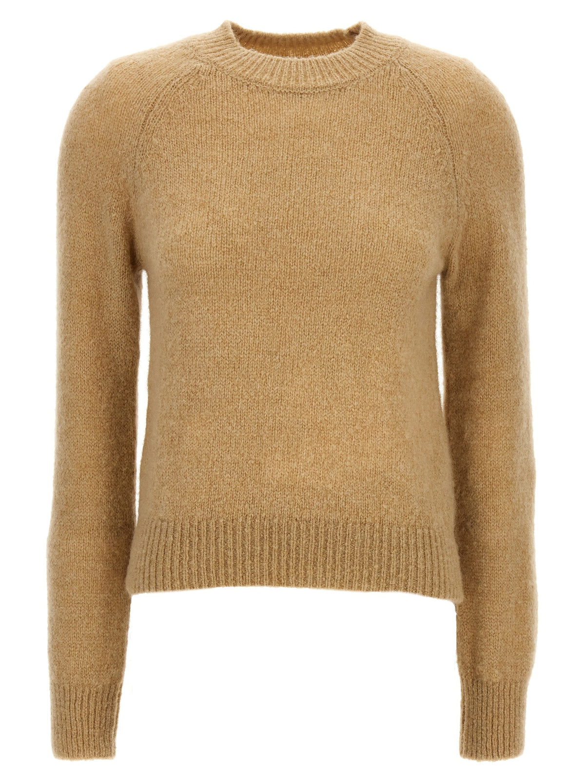Dries Van Noten Beige Wollstrickjacke