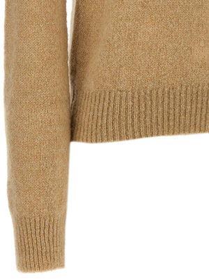 Dries Van Noten Beige Wollstrickjacke