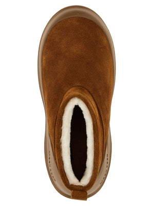 Moon Boot Braune Cowhide Stiefeletten