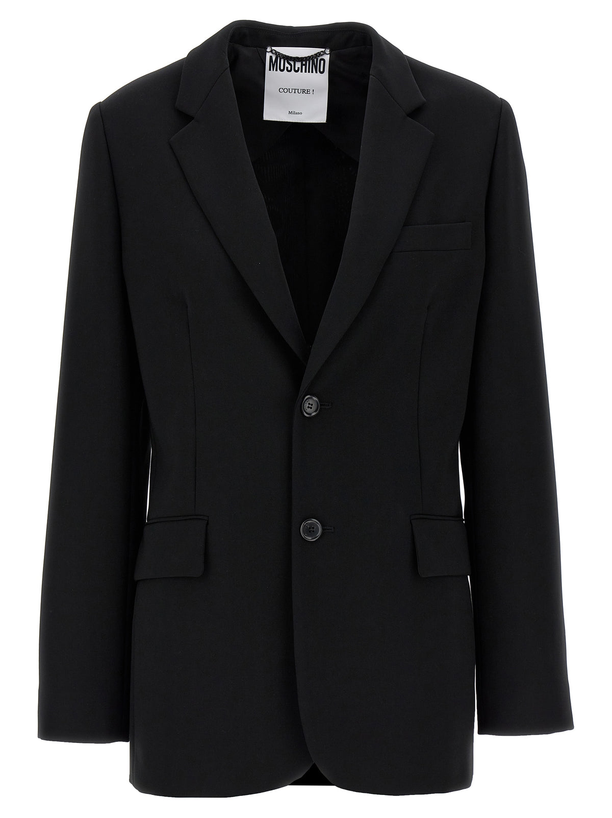 Moschino Schwarzer Blazer aus Polyester