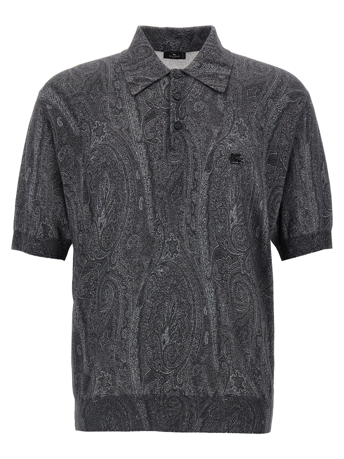 Etro Mehrfarbiges Poloshirt aus Seide