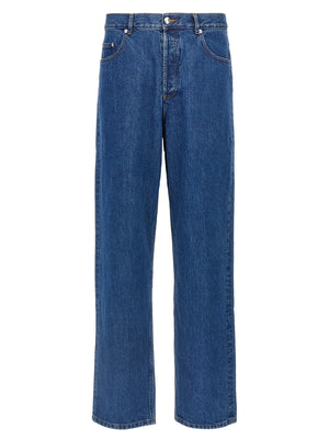 A.P.C. Blaue Jeans aus Baumwolle im geraden Schnitt
