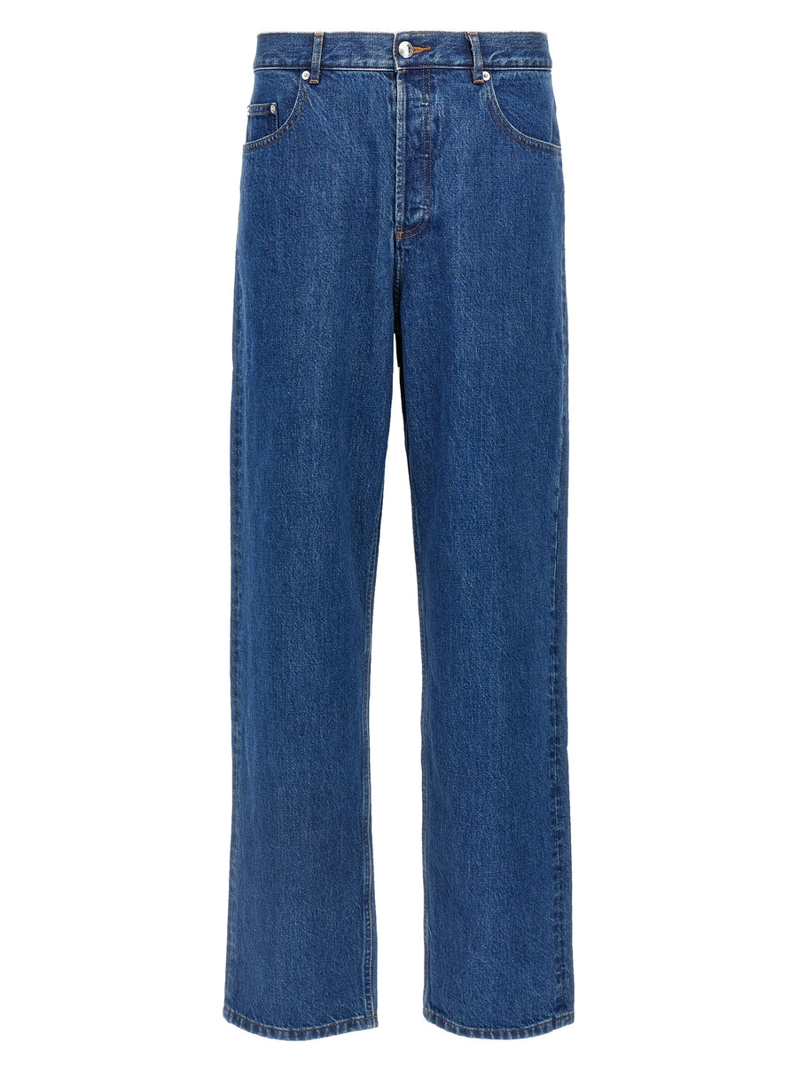 A.P.C. Blaue Jeans aus Baumwolle im geraden Schnitt