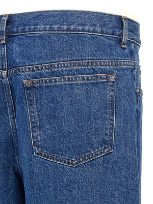 A.P.C. Blaue Jeans aus Baumwolle im geraden Schnitt