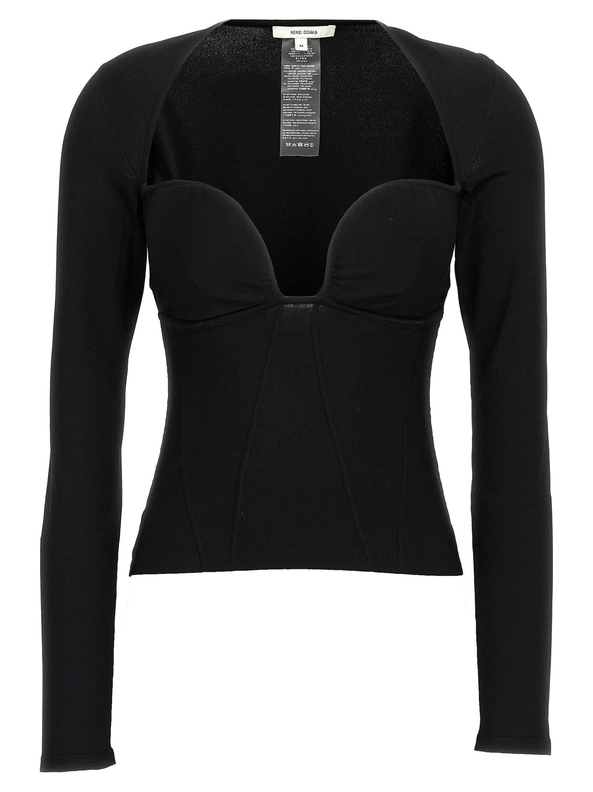 Nensi Dojaka Schwarze Tanktops aus Viskose