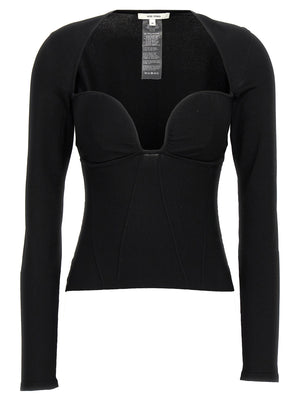 Nensi Dojaka Schwarze Tanktops aus Viskose