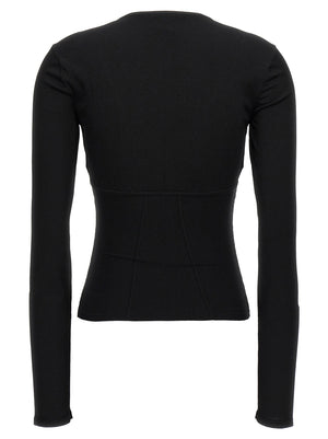 Nensi Dojaka Schwarze Tanktops aus Viskose