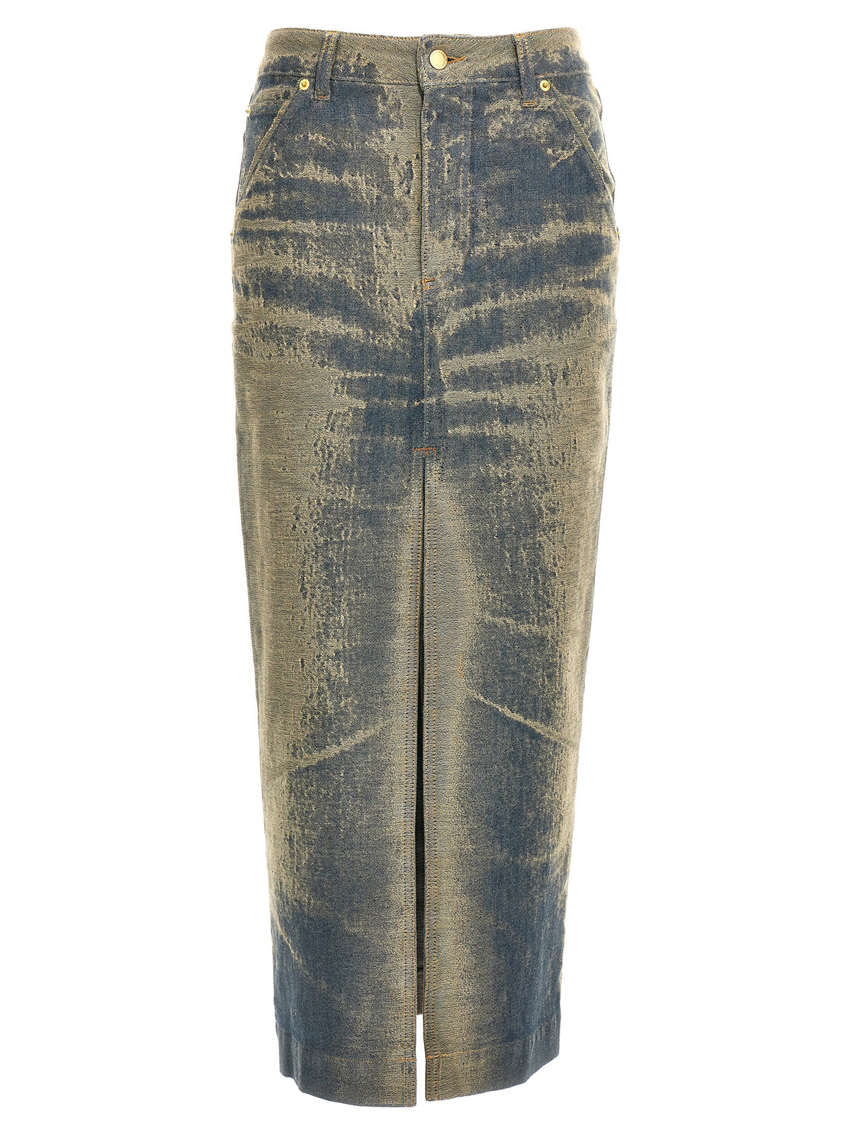 Darkpark Blaue Baumwoll-Minirock