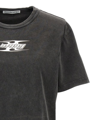T BY ALEXANDER WANG Graues Baumwoll-T-Shirt