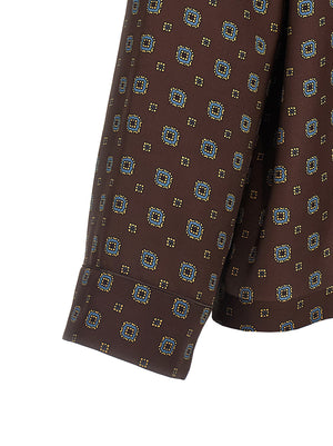 Moschino Braune Seidenbluse