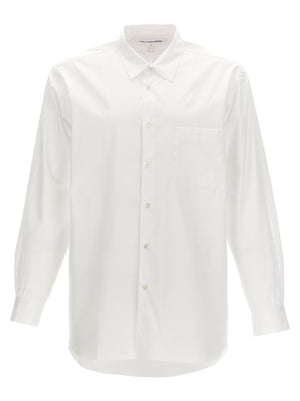 Comme Des Garçons Weiße Baumwollbluse