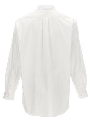 Comme Des Garçons Weiße Baumwollbluse