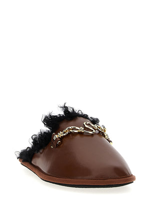 Stella McCartney Braune Mules aus Polyethylen