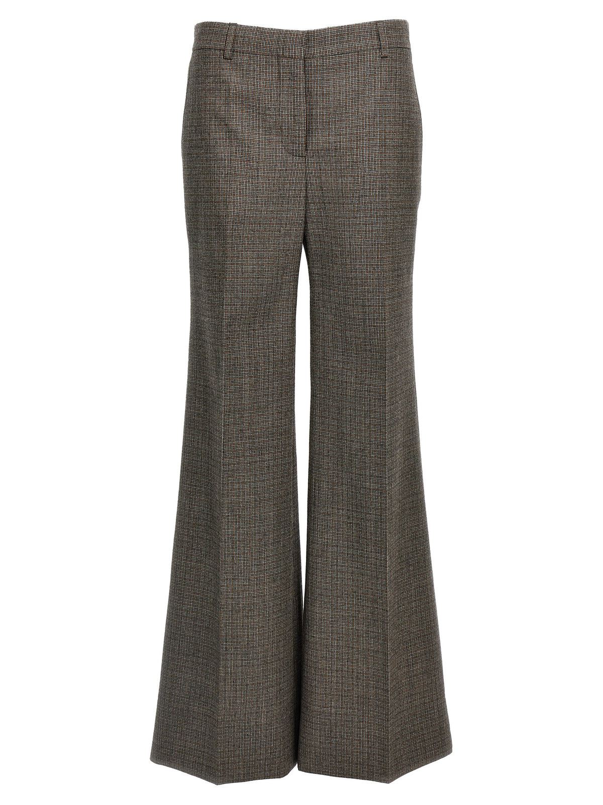 Stella McCartney Graue Wollhose mit ausgestelltem Bein