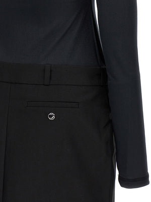 Coperni Schwarzes Polyester-Kurzkleid