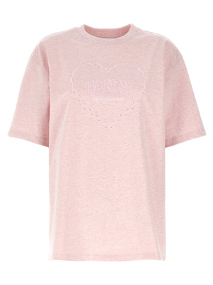 Ganni Mehrfarbiges Baumwoll-T-Shirt