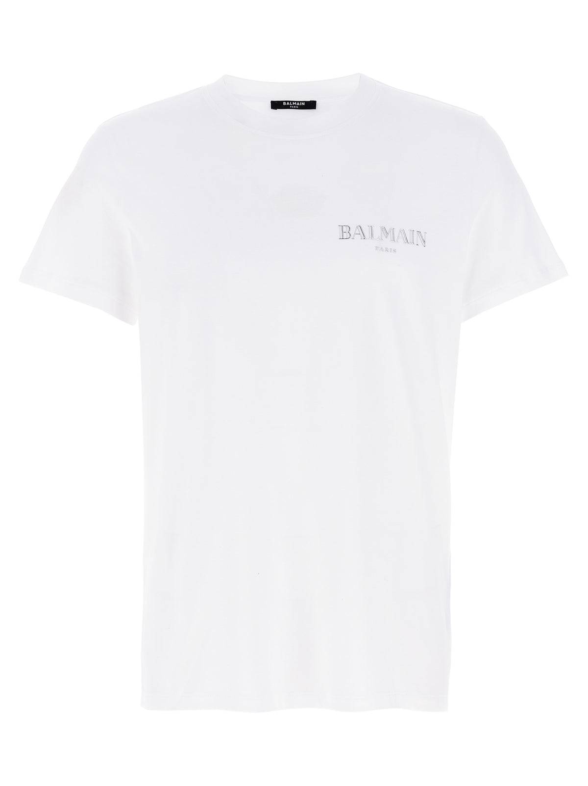 Balmain Weißes T-Shirt aus Bio-Baumwolle