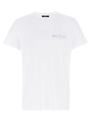 Balmain Weißes T-Shirt aus Bio-Baumwolle