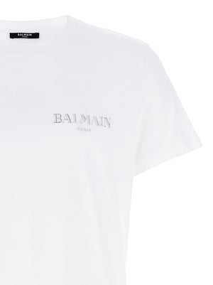 Balmain Weißes T-Shirt aus Bio-Baumwolle